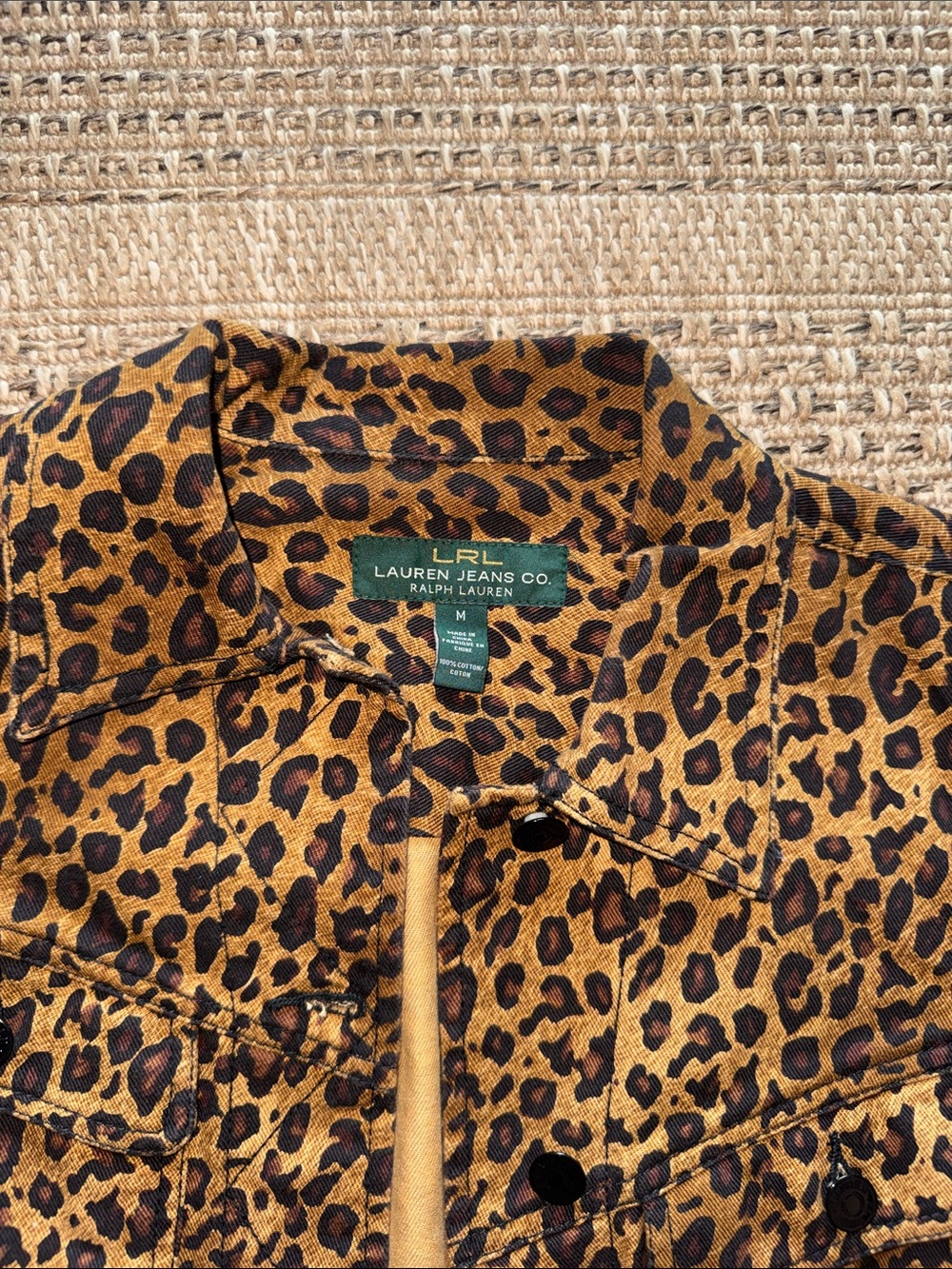 Lauren Jeans Co. Ralph Lauren Leopard Print Jacket - Brown & Black Animal Print - Picture 2 of 6